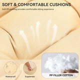 YITAHOME Hanging Egg Chair, Outdoor Patio Wicker Hammock Egg Chair Indoor with Cushion, Rattan Swing Chair 350lbs for Balcony, Garden Bedroom, Beige with Stand YITAHOME