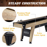 Barrington Billiards 9' Wentworth Shuffleboard Table with Scratch-Resistant Playfield and 8 Puck Set Barrington Billiards