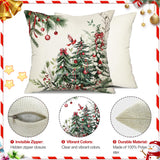 DFXSZ Christmas Pillow Covers 18x18 Inch Set of 2 Christmas Tree Decorations Throw Pillows Winter Xmas Decor for Home Couch TH-35B18 DFXSZ
