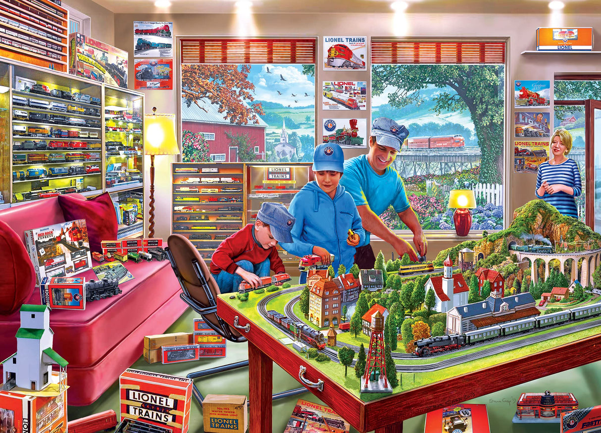 MasterPieces 1000 Piece Jigsaw Puzzle for Adults, Family, Or Youth - The Boy's Playroom - 19.25"x26.75" Masterpieces