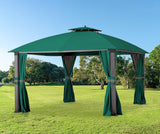 SCOCANOPY Replacement Cover for 10X12 Ft Eagle Brooke Soft Top Gazebo Model A101007600, A101007603, A101007604,(Forest Green) SCOCANOPY