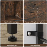 Winkalon Bookshelf, 10 Cube Bookshelf with Canvas Drawer, 3 Tier Wide Bookcase with Adjustable Legs, Metal Bookshelf with Open Stoage for Bedroom, Living Room, Office Winkalon