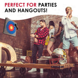 Jumbl Wall-Mounted Axe Throwing Game Set – Bristle Target with Foam Axes for Bars, Basements, and Playrooms | Indoor Safe Play for Adults & Kids, Fun Wall Decor for Boys Rooms & Game Rooms Jumbl