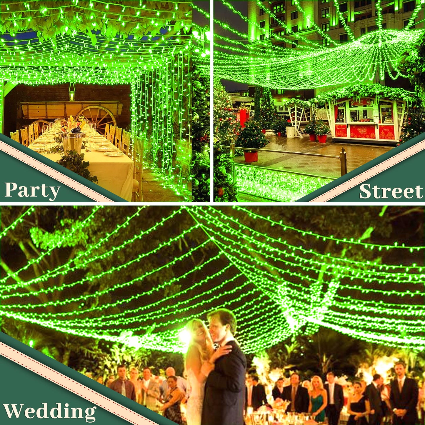 XURISEN 200FT Christmas Lights, 500 LED Super Long String Lights 8 Modes & Memory Timer Plug in Twinkle Fairy Lights Decor for Home Xmas Party Wedding