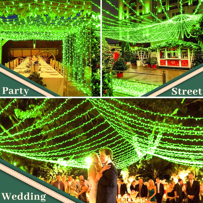 XURISEN 200FT Christmas Lights, 500 LED Super Long String Lights 8 Modes & Memory Timer Plug in Twinkle Fairy Lights Decor for Home Xmas Party Wedding