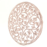 Intricately Handcrafted Decorative Wooden Wall Panel Hanging Sculpture Statue Plaque Art Home Living Room Office Decor Accent Designer Boho Farmhouse Flower Decor, 12 Inch, Round, Cream White The Great Indian Bazaar