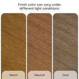 Grain & Grove Bear Twin Over Twin Bunk Bed, Low Bunk Bed Frame for Kids, Bunk with Ladder, Guardrail, and Slats, No Box Spring Required, Oak Embossed Pecan Grain & Grove