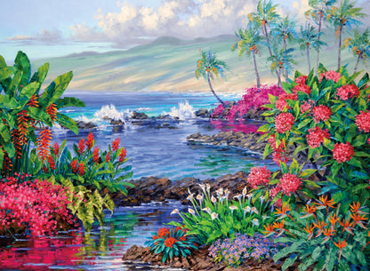 Ceaco – The Essence of Aloha - 300 Piece Jigsaw Space Saver Puzzle – Puzzles for Smaller Spaces and Surfaces