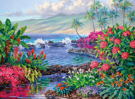 Ceaco – The Essence of Aloha - 300 Piece Jigsaw Space Saver Puzzle – Puzzles for Smaller Spaces and Surfaces Ceaco