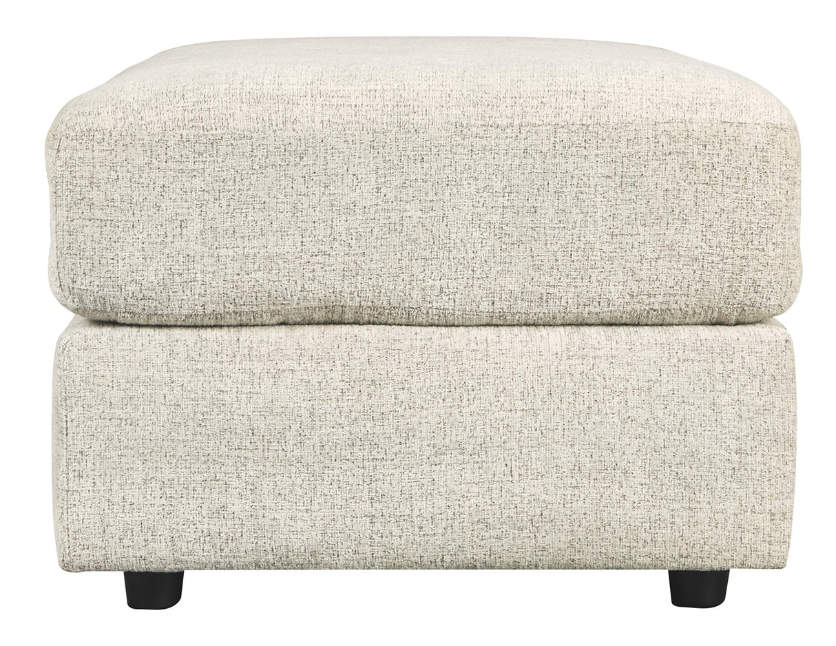 Signature Design by Ashley Soletren Contemporary Chenille Oversized Ottoman, Off-White Signature Design by Ashley