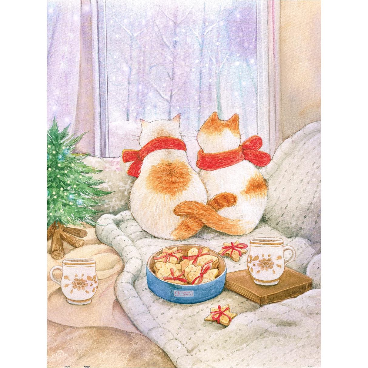 Pintoo Jigsaw Puzzles 1200 Piece for Adults - Jina - First Snow Beautiful Plastic Puzzle for Home Decor Zero Dust Easy Storage [H2947] Pintoo