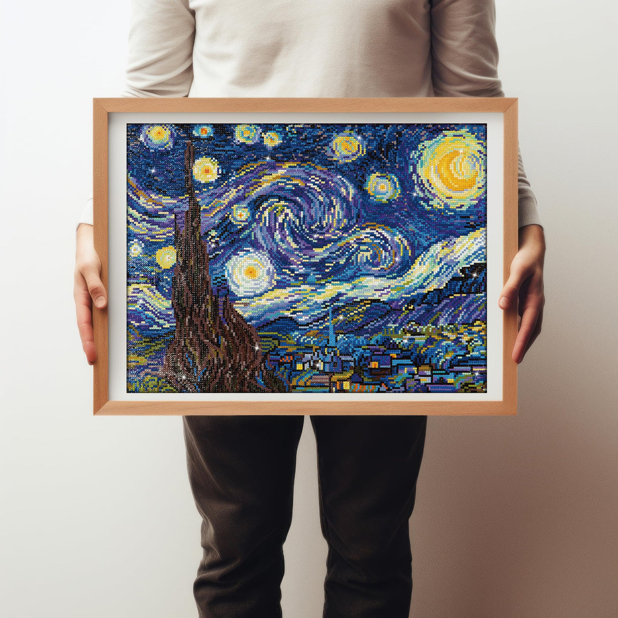 DIAMOND DOTZ Starry Night (Van Gogh) Diamond Painting Kits for Adults - Diamond Art Kits a Relaxing Creative Craft Kit with Dotz Gems 16x20 DIAMOND DOTZ