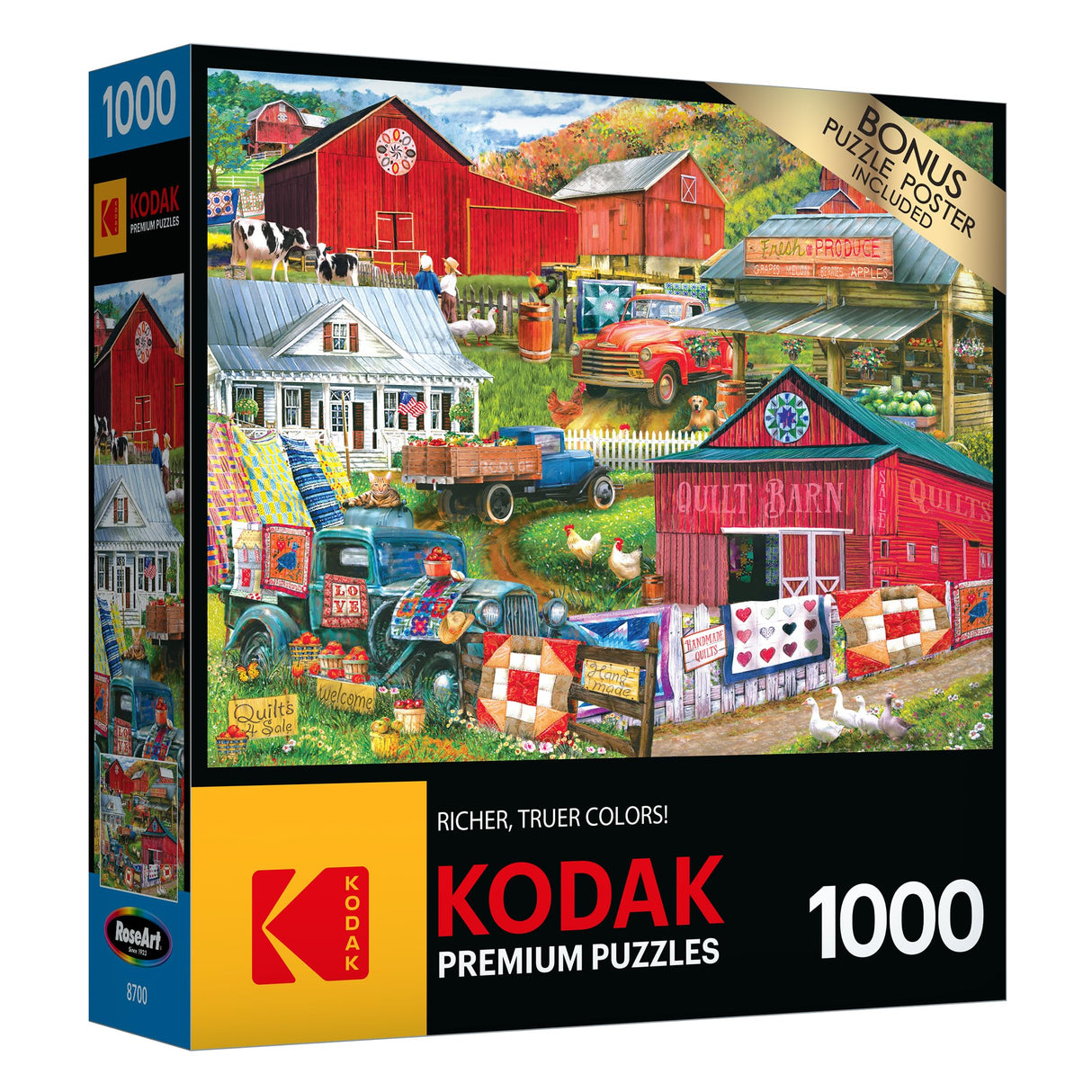 RoseArt - Kodak Premium - Country Compilation - 1000 Piece Jigsaw Puzzle for Adults RoseArt