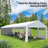 Raysfung 20' x 40' Party Tent Heavy Duty, Wedding Tent with Removable Sidewalls, Outdoor Gazebo Event Shelters Canopy for Birthday Party Raysfung