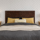 AFI, Clayton Full Platform Bed with Panel Footboard & Twin Trundle, Walnut AFI