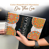 Traveling Mandalas Adult Coloring Book - Features 30 Original Hand Drawn Designs Printed on Artist Quality Paper, Hardback Covers, Spiral Binding, Perforated Pages, Bonus Blotter ColorIt