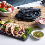 Bellemain Corn Tortilla Press 8-Inch - Pre-Seasoned Cast Iron Press for Tortillas Bellemain