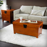 SEI Furniture Pyramid Lift-Top Trunk Coffee Table, Brown SEI Furniture
