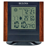Bulova Forecaster Versatile Tabletop Clock, Brown & Black Bulova