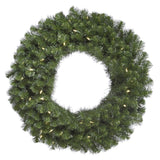 Vickerman Pre-Lit Douglas Fir Wreath with 100 Warm White Italian LED Lights, 42-Inch, Green, A808842LED Vickerman