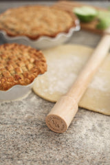 J.K. Adams Lovely Maple Wood Rolling Pin, 18-inches by 1-3/4-inches by 1/4-inches, Off-White J.K. Adams