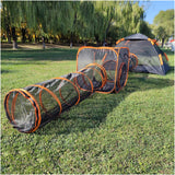 Catio Outdoor Cat Enclosures for Indoor Cats, 4-in-1 Outside Large Playground Include Portable Cat Tent and Tunnel, for Cats and Other Pets Crenailro