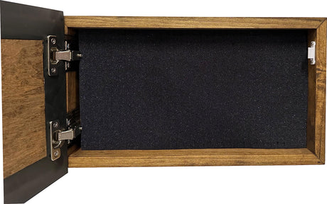 Bellewood Designs Hidden Gun Safe - Faith Over Fear Wall Gun Safe - Hidden Wall Storage - Wood Gun Cabinet - Handcrafted Religious Gun Concealment Furniture - Christian Hidden Gun Storage Bellewood Designs