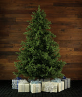 Fraser Hill Farm 9-Ft. Foxtail Pine Artificial Christmas Tree with Stand and No Lights, Unlit Foldable Fake Tree with Realistic Foliage for Home Decoration Fraser Hill Farm