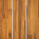 SAFAVIEH Outdoor Collection Duncan Natural Brown Slatted Top Solid Wood Coffee Table SAFAVIEH