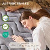 Niceclub 12 Inch Queen Mattress, Hybrid Memory Foam Innerspring Bed with Cooling Gel & Edge Support, Medium Firm Mattress in a Box for Side Sleeper, Back Pain Relief, CertiPUR-US Certified Niceclub