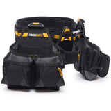 ToughBuilt - 4-piece Contractor Tool Belt Set - Heavy Duty and Durable - 3 Cliptech Pouches and padded Toolbelt - (TB-CT-101-4P) ToughBuilt
