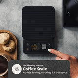 Greater Goods 0.1g Precision Coffee Scale with Timer – 3kg Digital Scale for Pour-Over, Espresso, French Press, Kitchen Use (Onyx Black) Greater Goods