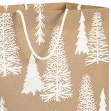 Hallmark Assorted Christmas Gift Bags, Recyclable Kraft Brown with Snowflake, Plaid and Trees (8 Bags: 3 Small 6", 3 Medium 9", 2 Large 13") for Holiday Parties, Hanukkah, Winter Weddings Hallmark