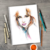 Speedball Art Products Mixed Media Paper Pad, 9-Inch by 12-Inch, White Speedball