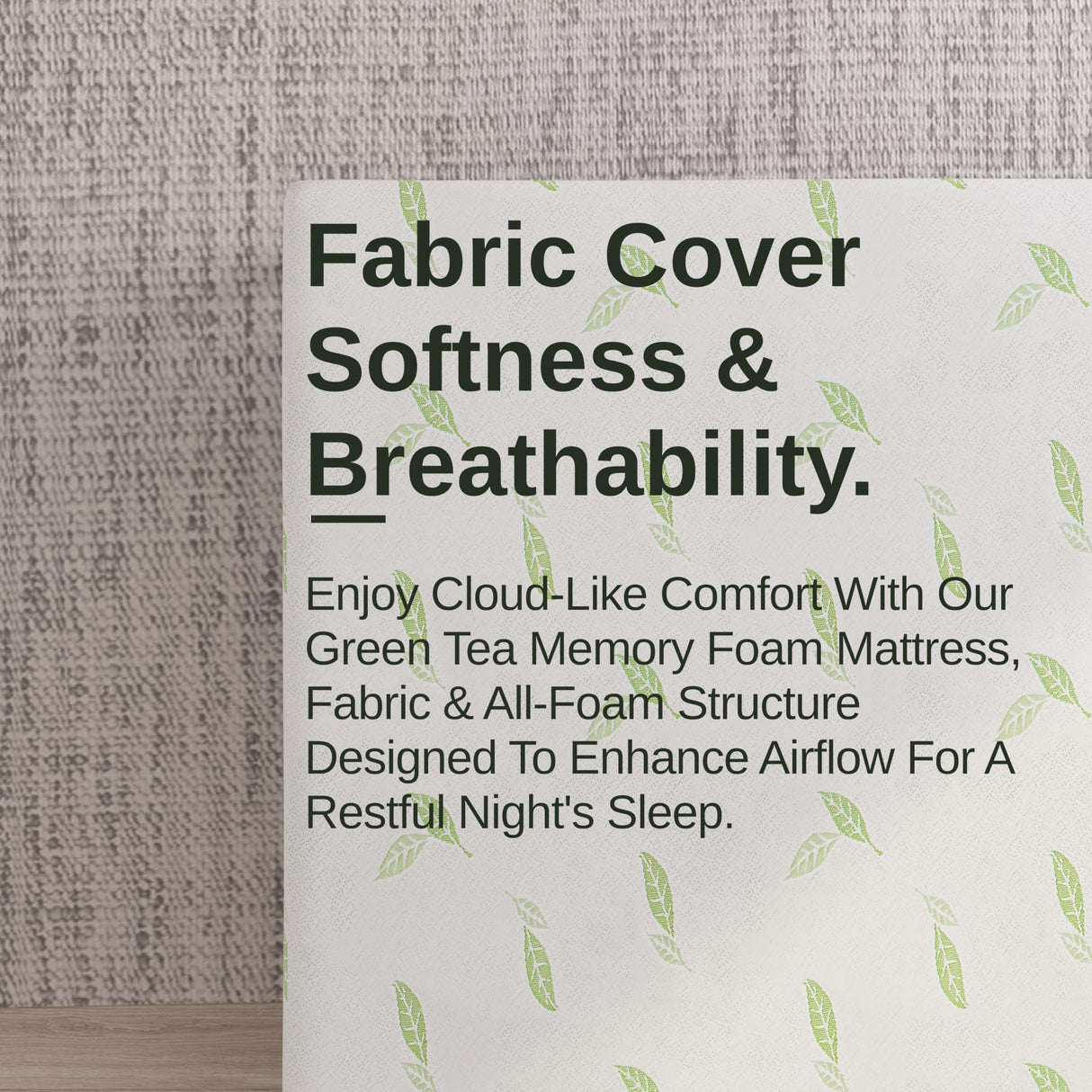 NapQueen King Size Mattress, 10 Inch Anula Green Tea Infused Memory Foam Mattress, King Size Mattress Bed in a Box, CertiPUR-US Certified Mattress NapQueen