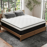 VERHOPE Queen Mattress, 14 Inch Queen Hybrid Mattress in a Box with Memory Foam, Medium Firm, Euro Top, Reinforced Edge Support, Pressure Relief & Motion Isolation, CertiPUR-US Certified VERHOPE