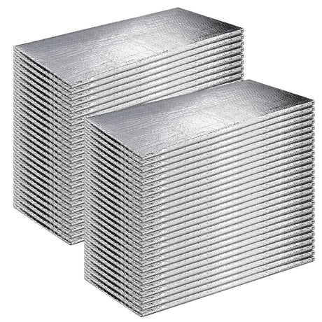 Frienda 24 Pcs Garage Door Insulation Panels Kits Double Bubble Reflective Aluminum Foil Radiant Barrier Thermal Insulation Sheet for Garages Greenhouses Attics Walls Windows (24 x 48 Inch) Frienda