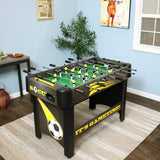 Sunnydaze 48-Inch Foosball Table for Home, Game Room with 2 Balls - Standard Size Soccer Tabletop Sunnydaze