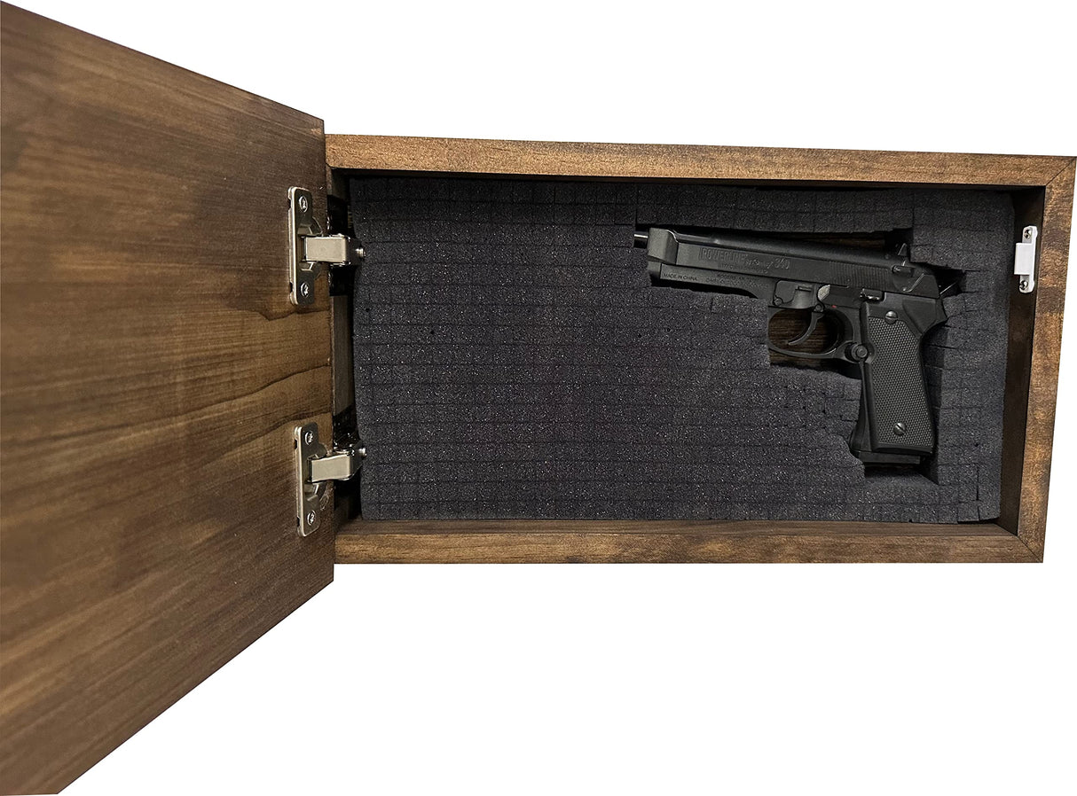 Bellewood Designs Hidden Gun Storage, Personalized Concealment Shelf with Family Name, Last Name and Established Date (Provincial) Bellewood Designs
