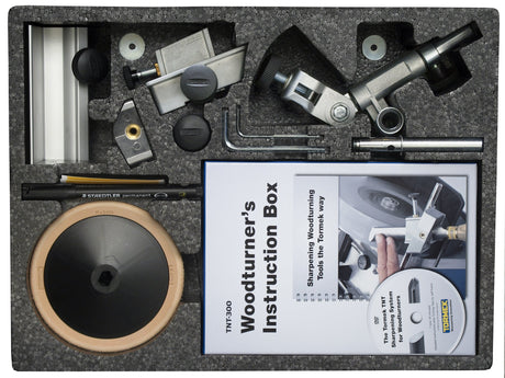 Woodturning Tool Sharpening Kit Tormek TNT-708. A Complete Turning Tool Sharpener Kit for Tormek Water Cooled Sharpening Systems. Tormek