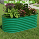 6x3x2ft Galvanized Raised Garden Bed Outdoor, 24" Tall Metal Planter Box for Flowers Herbs Vegetables, Rust-Resistant Raised Garden Beds for Gardening, Easy Assembly Outdoor Garden Box & Planters Garvee