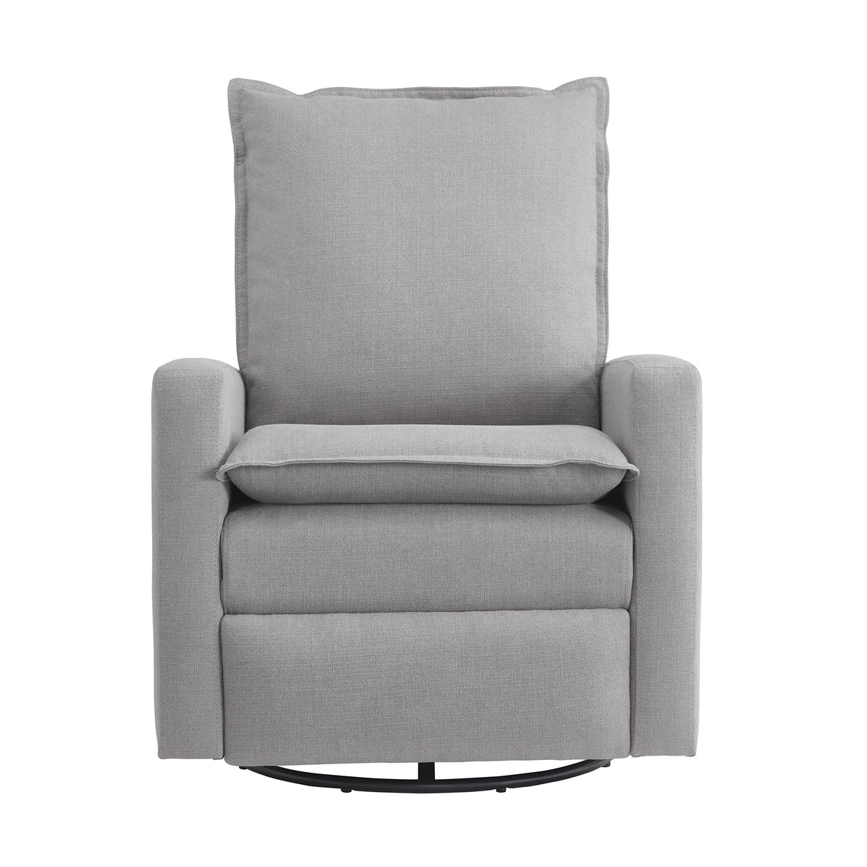 Oxford Baby Uptown Upholstered Swivel Glider and Recliner Nursery Chair, Gray Oxford Baby