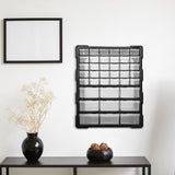 Elevon Hardware and Craft Cabinet 14.8" W x 6.3" D x 18.7" H, 39 Drawers, Black Elevon