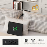 DWVO Farmhouse King Bed Frame with Headboard, Platform Bed with LED Lights and Charging Station, Sliding Barn Door, Solid Metal Slats, No Box Spring Needed (White) DWVO