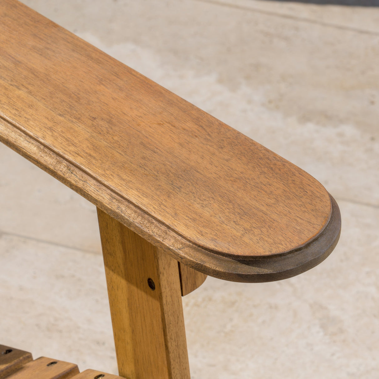 GDFStudio Outdoor Reclining Wood Adirondack Chair with Footrest (2, Natural Stained) GDFStudio