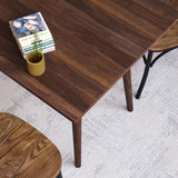Taylor & Logan Haisley Dark Walnut 47" Mid-Century Modern Wood Dining Table Taylor & Logan