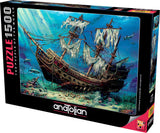 Anatolian Puzzle - Shipwreck Sea, 1500 Piece Jigsaw Puzzle, #4558 (ANA4558) Multicolor Anatolian