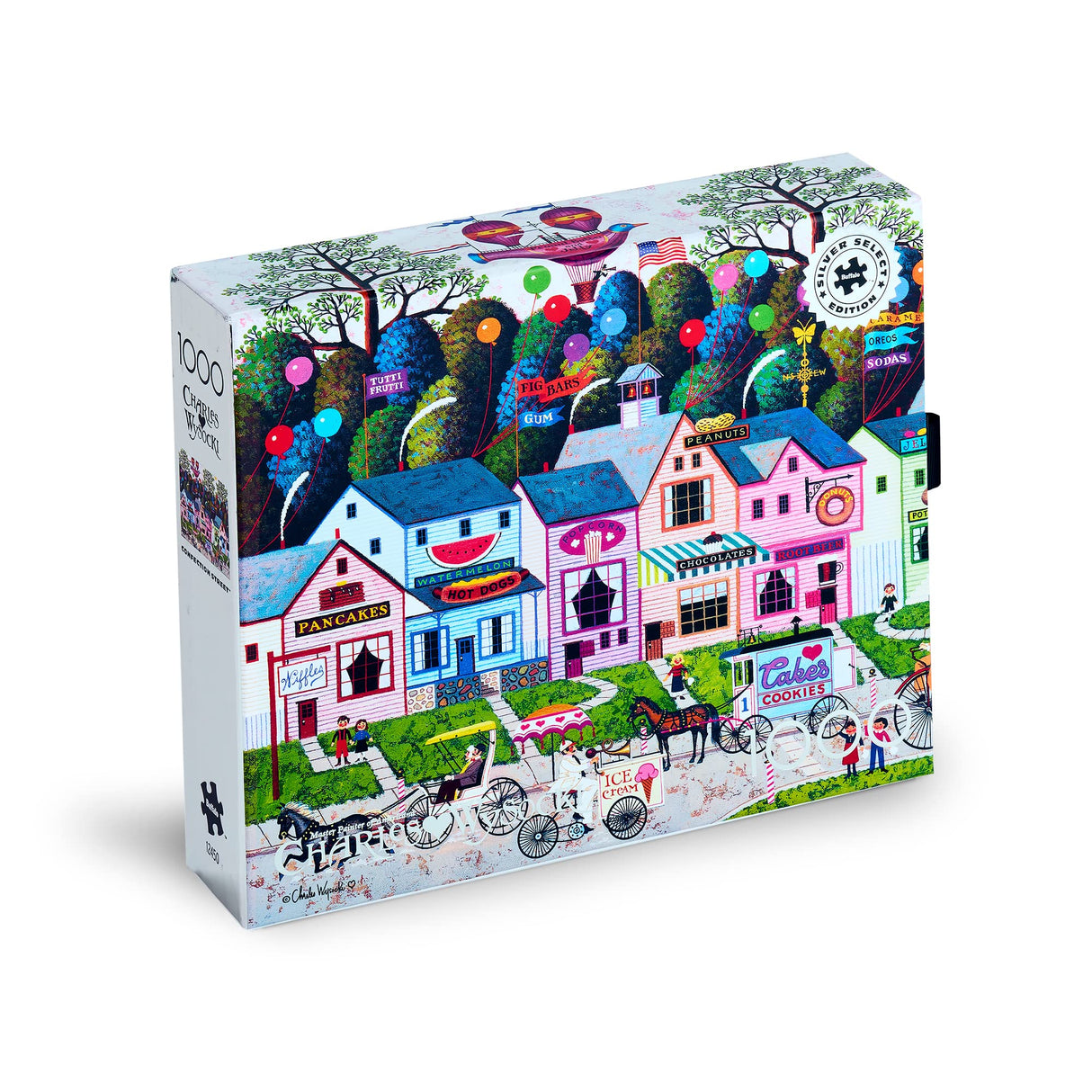 Buffalo Games - Charles Wysocki - Charles Wysocki - Confection Street - 1000 Piece Jigsaw Puzzle for Adults -Challenging Puzzle Perfect for Game Nights - Finished Size is 26.75 x 19.75 Buffalo Games