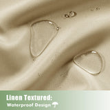 HolidayIdeas Outdoor Curtains for Patio Waterproof, 8 Panels - 54x84 Inches - Weatherproof Privacy Outsides Curtains for Cabana Porch Pergola, Sunlight & UV Blocking (Cream, Grommet Top) HolidayIdeas