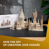 UGEARS Harry Potter Hogwarts Castle Building Blocks for Adults - Harry Potter Wooden Puzzle for Teens - 3D Jigsaw Puzzles for Adults - Harry Potter Castle Model UGEARS